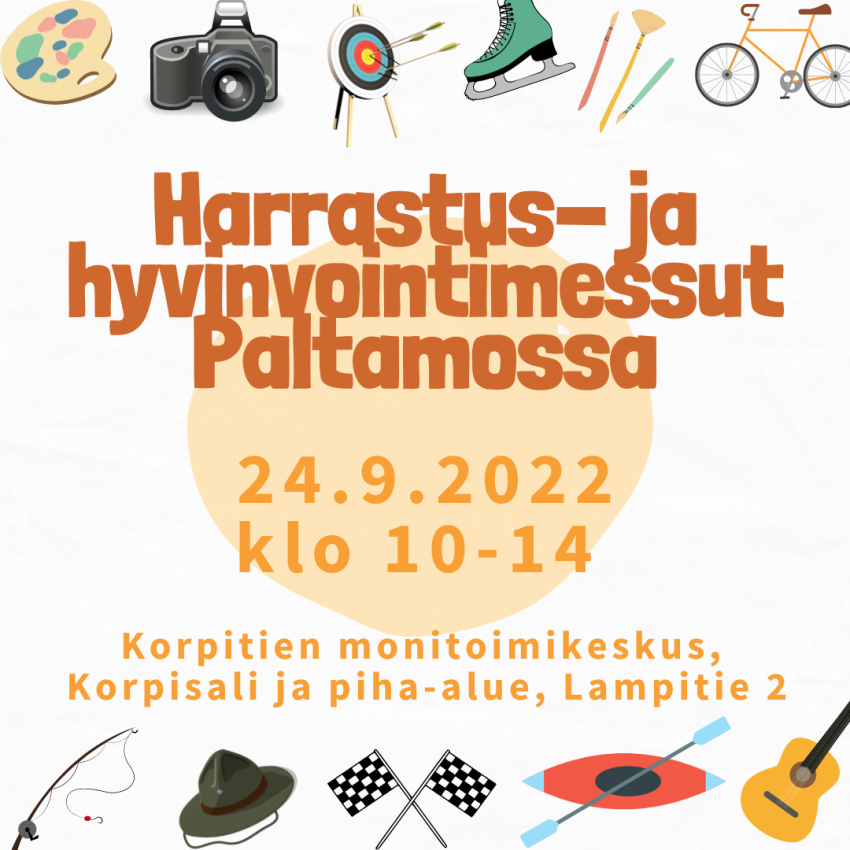 Paltamon harrastus- ja hyvinvointimessut 24.9. esittelee hyvinvoinnin teemoja