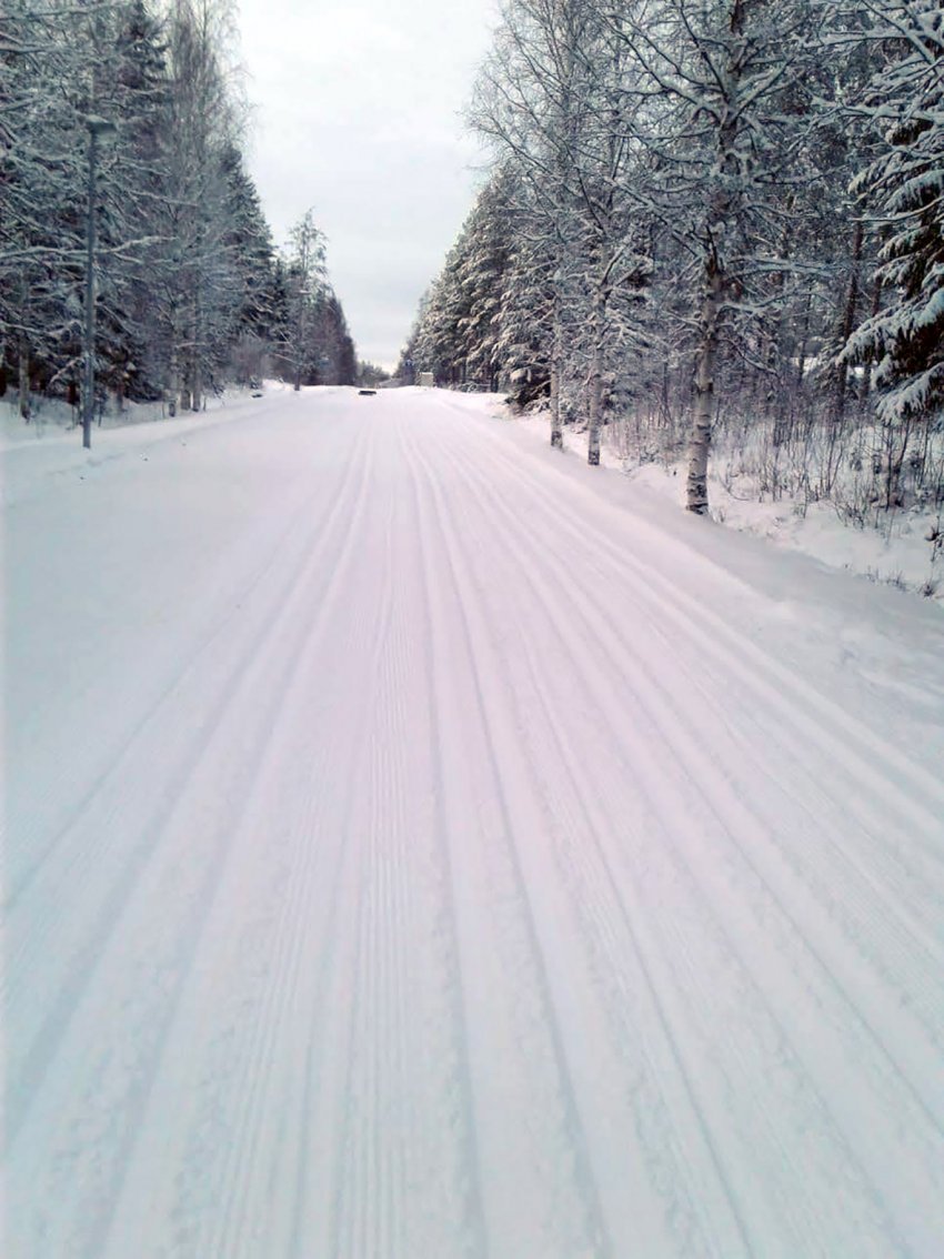 Muutoksia kirkonkylän latuverkostossa