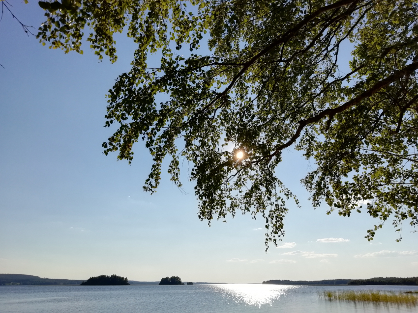 MIeslahden uimaranta kesällä