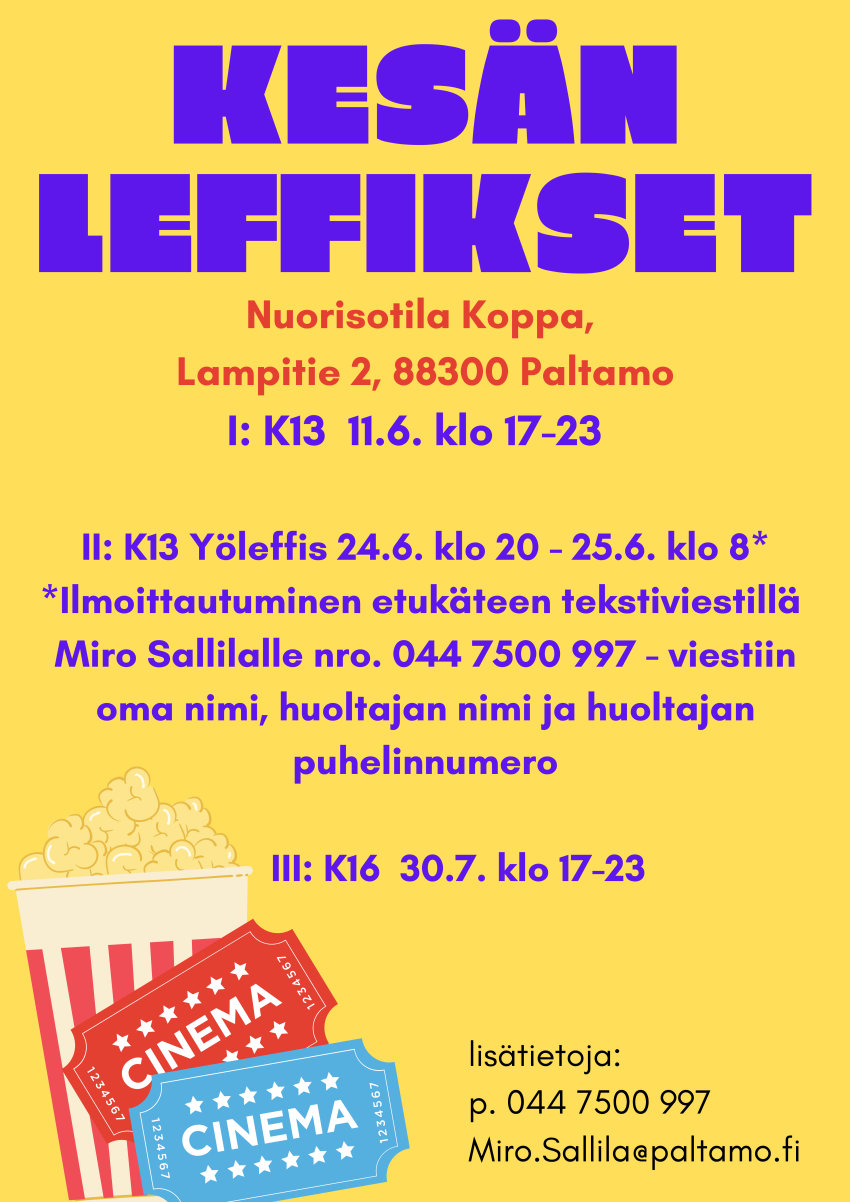 Kesän leffikset Paltamossa