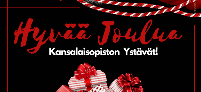 Hyvää Joulua Kansalaisopiston Ystävät!