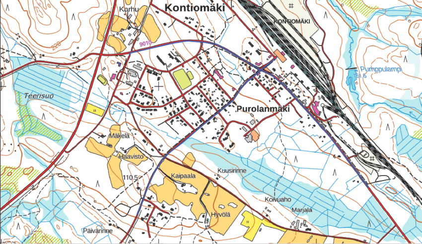 Katuvalaistuksen saneeraustyö Kontiomäellä